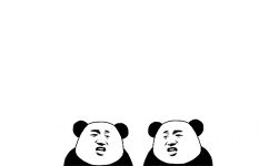 骄傲熊猫头 GIF 动图