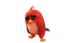 叹气 - 愤怒的小鸟QQ表情包