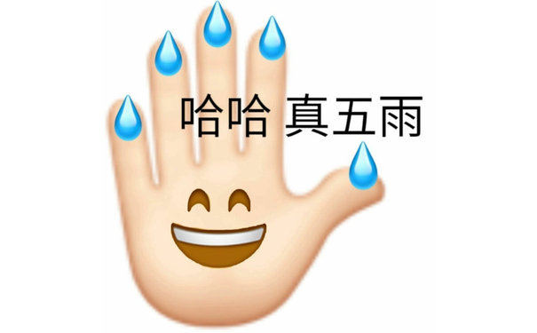 哈哈真五雨(无语表情包)