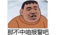 那不中咱报警吧(胖虎表情包)