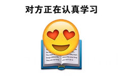 对方正在认真学习 - emoji表情包