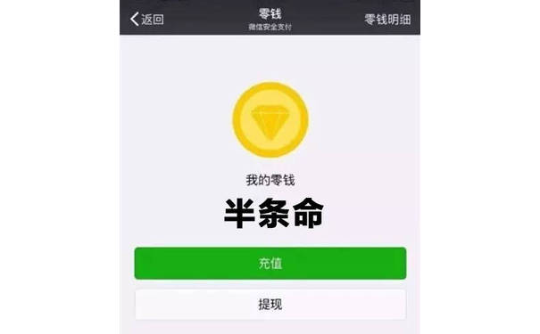 微信-我的零钱：半条命（双11后的我）