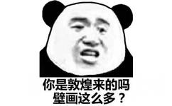 你是敦煌来的吗，壁画这么多？（熊猫头怼人表情包）