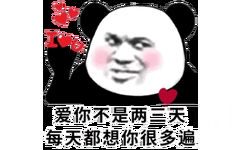 I love you 爱你不是两三天 每天都想你很多遍