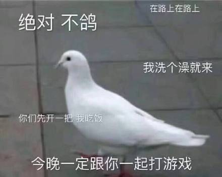 在路上在路上绝对不鸽我洗个澡就来你们先开一把我吃饭今晚一定跟你一起打游戏