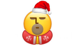 小黄脸圣诞衣圣诞帽表情包 - 小黄脸圣诞衣圣诞帽表情包