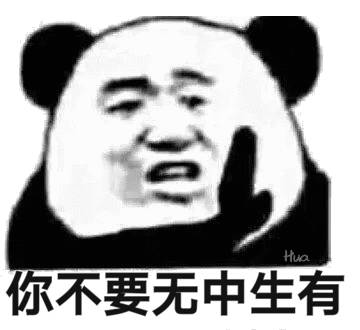 你不要无中生有 熊猫头表情包