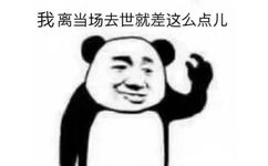 我离当场去世就差这么点儿