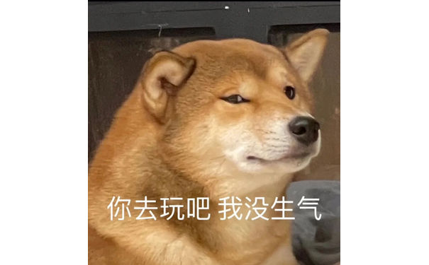 你去玩吧我没生气