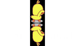 魔性上下小黄鸭跳舞蹦迪 GIF 动图 - 最近抖音很火的魔性小黄鸭表情包
