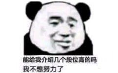 能给我介绍几个段位高的吗我不想努力了