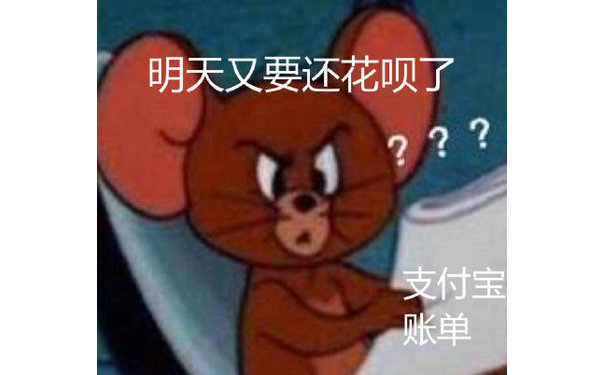 明天又要还花呗了???支付宝账单 - 看我支付宝账单的我 太形象了