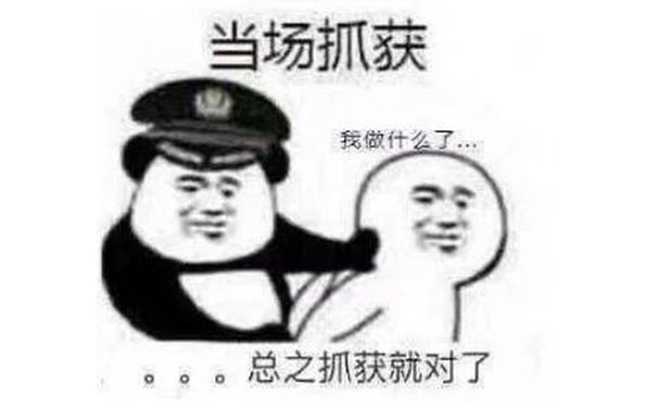 当场抓获我做什么了。。。总之抓获就对了