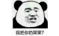 我把你扔屎里？（熊猫头表情包）