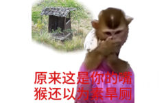 原来这是你的嘴猴还以为素旱厕