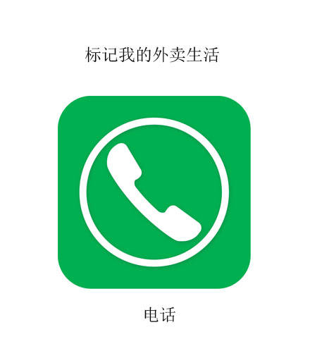 电话：标记我的外卖生活 - 我的APP生活标记 ​