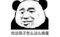 你这孩子怎么这么操蛋