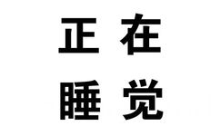 正在睡觉 - 一根直肠通大脑（文字表情）