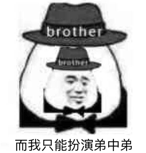 brother而我只能扮演弟中弟 - 近期热门斗图表情包精选