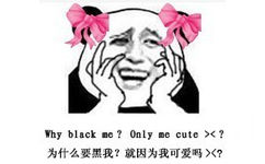 为什么要黑我？就因为我可爱吗？（why black me? only me cute?） - 这里好多基佬好可怕（金馆长）