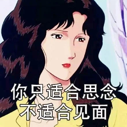 你只适合思念  不适合见面（渣女表情包）