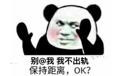 别@我我不出轨保持距离,OK?(熊猫头)