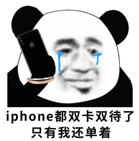 iphone都双卡双待了，只有我还单着