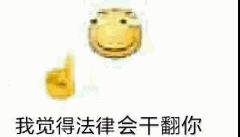 我觉得法律会干翻你