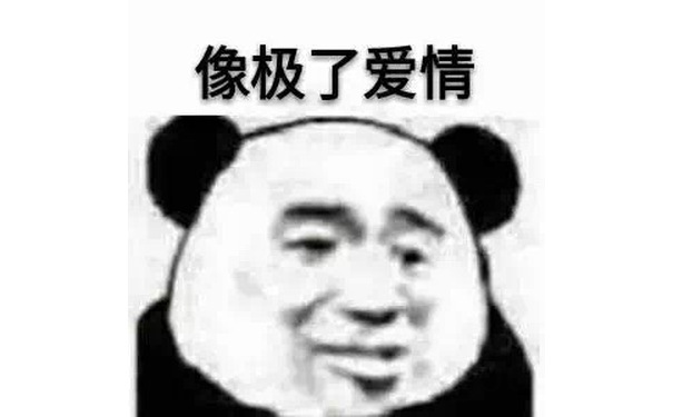 像极了爱情（熊猫头）