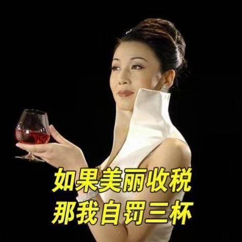 如果美丽收税那我自罚三杯