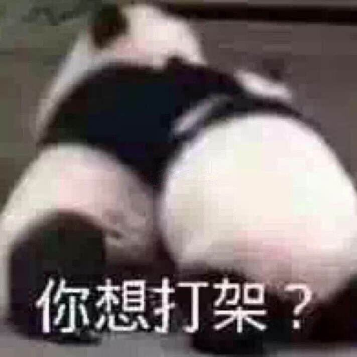 你想打架？（大熊猫表情包）