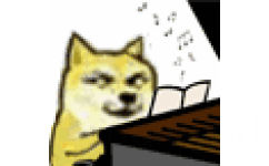 柴犬弹钢琴 - 高糊柴犬 GIF表情包