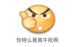 你特么是真牛批啊 - 笑脸emoji表情包