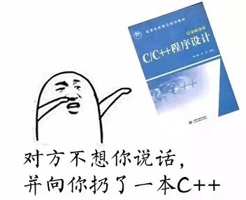 对方不想和你说话，并向你扔了一本C++ - 对方不想跟你说话，并向你扔了