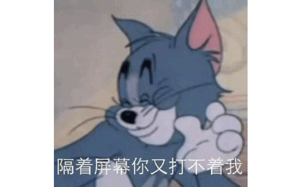 隔着屏幕你又打不着我 - 一脸邪恶的汤姆猫