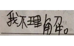 我不理解。