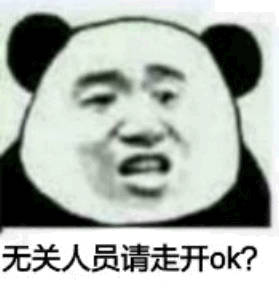 无关人员请走开 ok？（熊猫头）