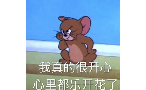 我真的很开心心里都乐开花了