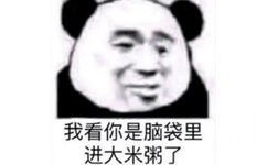 我看你是脑袋里进大米粥了