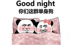 good night 晚安 你们这群单身狗