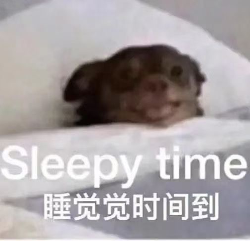 Sleepy time睡觉觉时间到