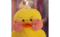 戴眼镜的玻尿酸鸭 - 可爱的玻尿酸鸭