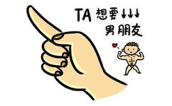 TA 想要男朋友 - 手指表情