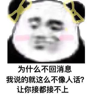 为什么不回消息我说的就这么不像人话?让你接都接不上