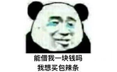 能借我一块钱吗，我想买包辣条