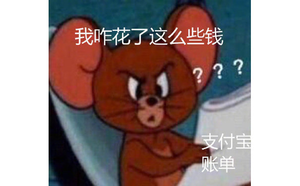 我咋花了这么些钱???支付宝单 - 看我支付宝账单的我 太形象了