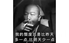 我的颓废总是比昨天多一点，比明天少一点（giao哥抽烟）