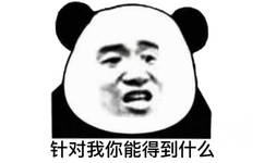 针对我你能得到什么(熊猫头表情包)