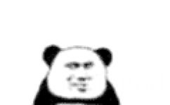 熊猫头走路 GIF - 可爱模糊小动图