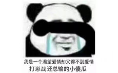 我是一个渴望爱情却又得不到爱情打崽战还总输的小傻瓜